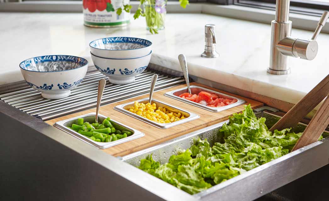 Create Good Sinks kitchen sink ledge accessories for workstation kitchen sinks