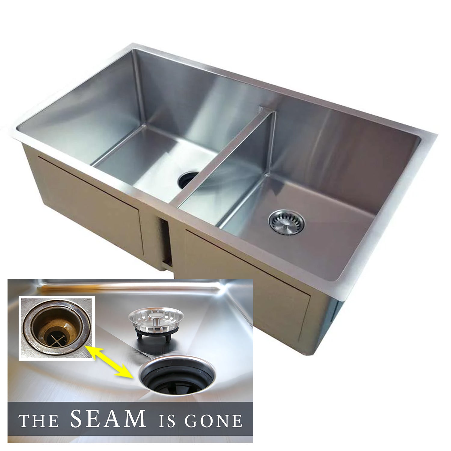 31 inch double bowl undermount stainless steel sink made with quality 16 gauge stainless steel and smart low divider and seamless drain