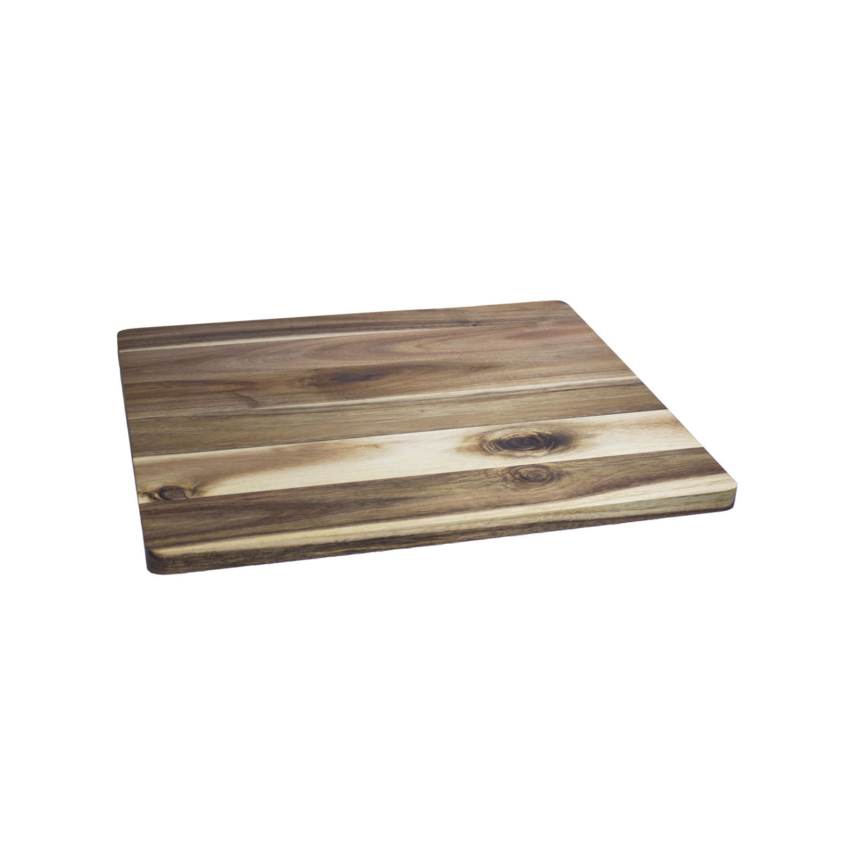 Cutting board for stainless steel sink with an edge grain finish