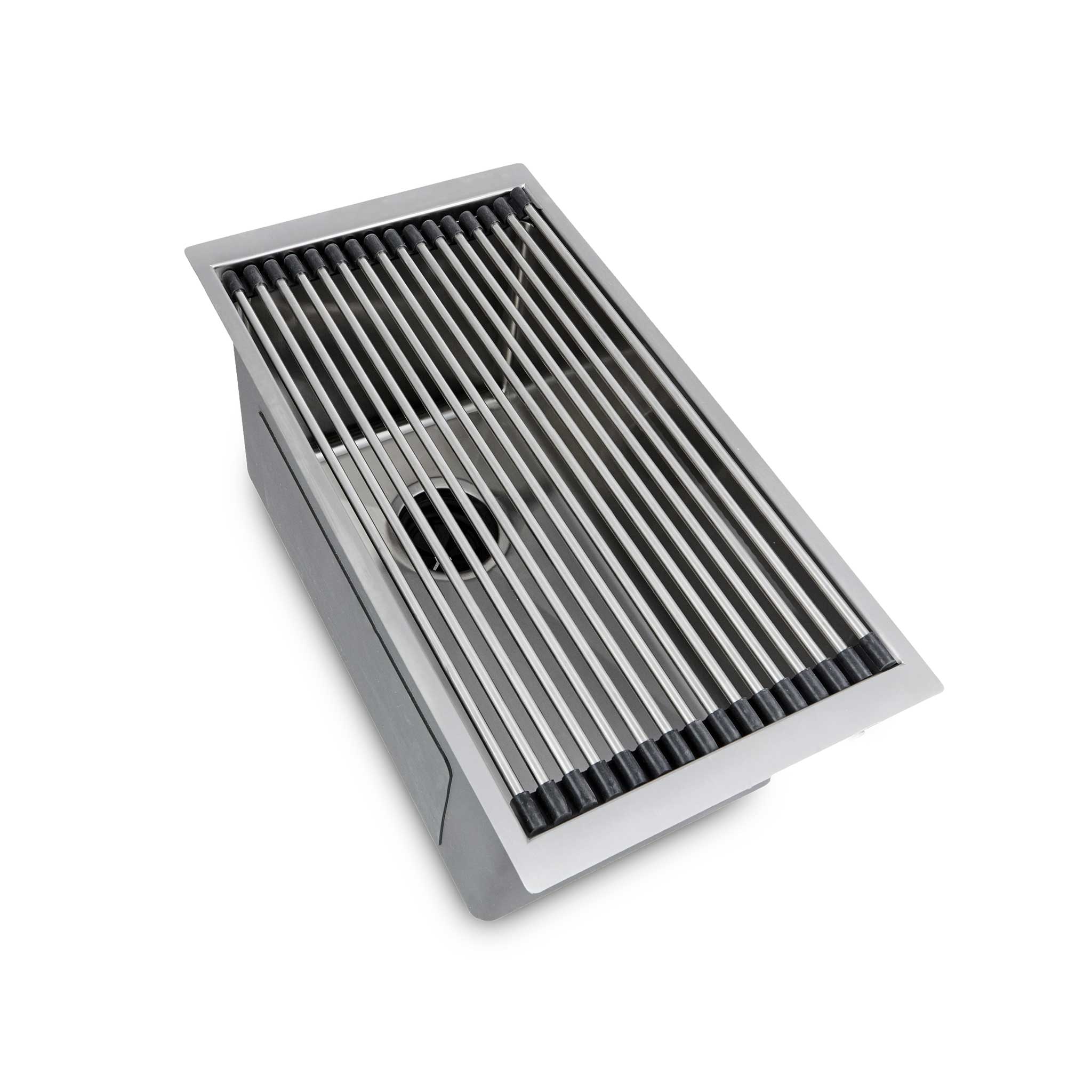 10 inch bar sink with workstation sink accessory. Undermount stainless steel workstation sink with half inch radius corners