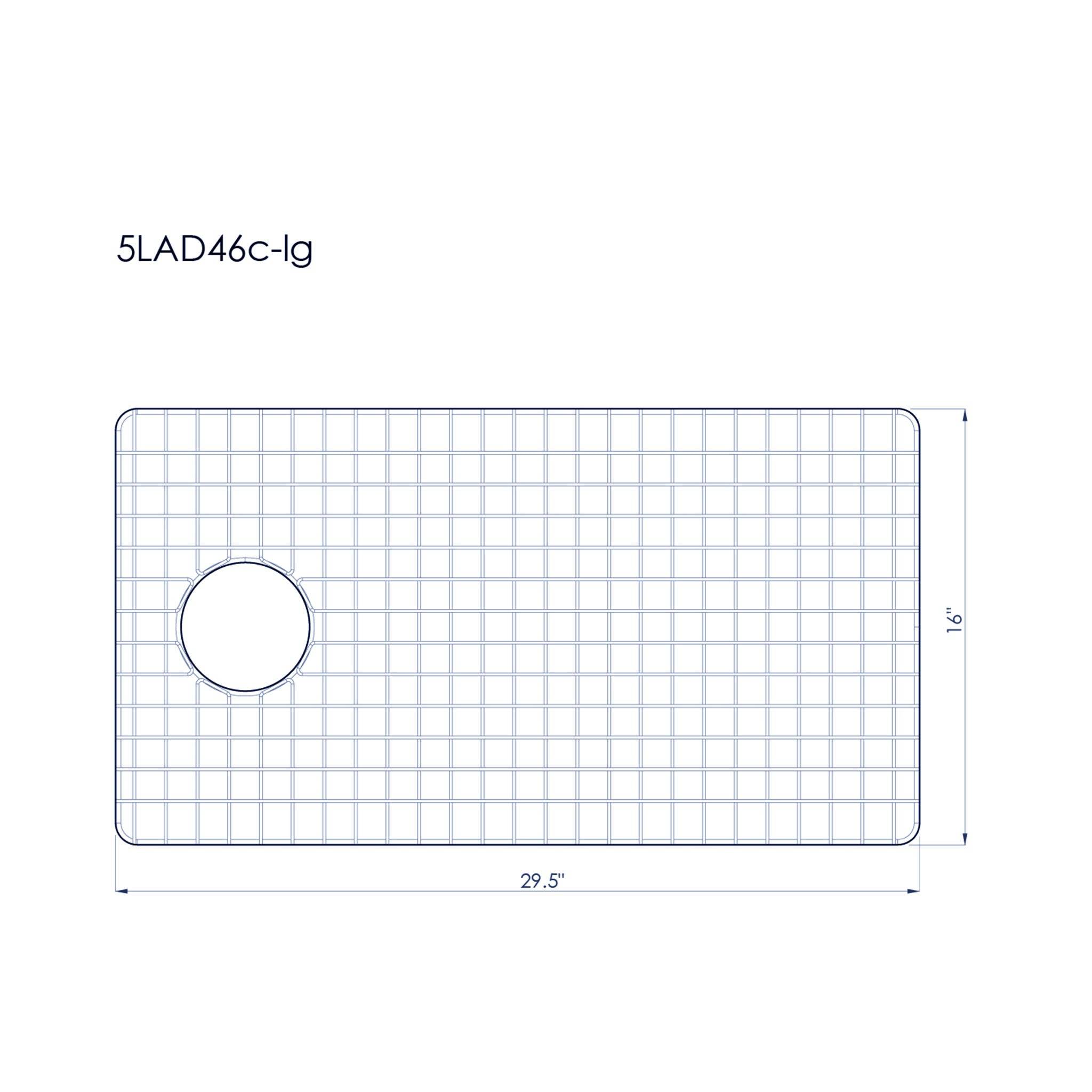 GRID - 46" apron double bowl - large bowl - stainless steel sink grid