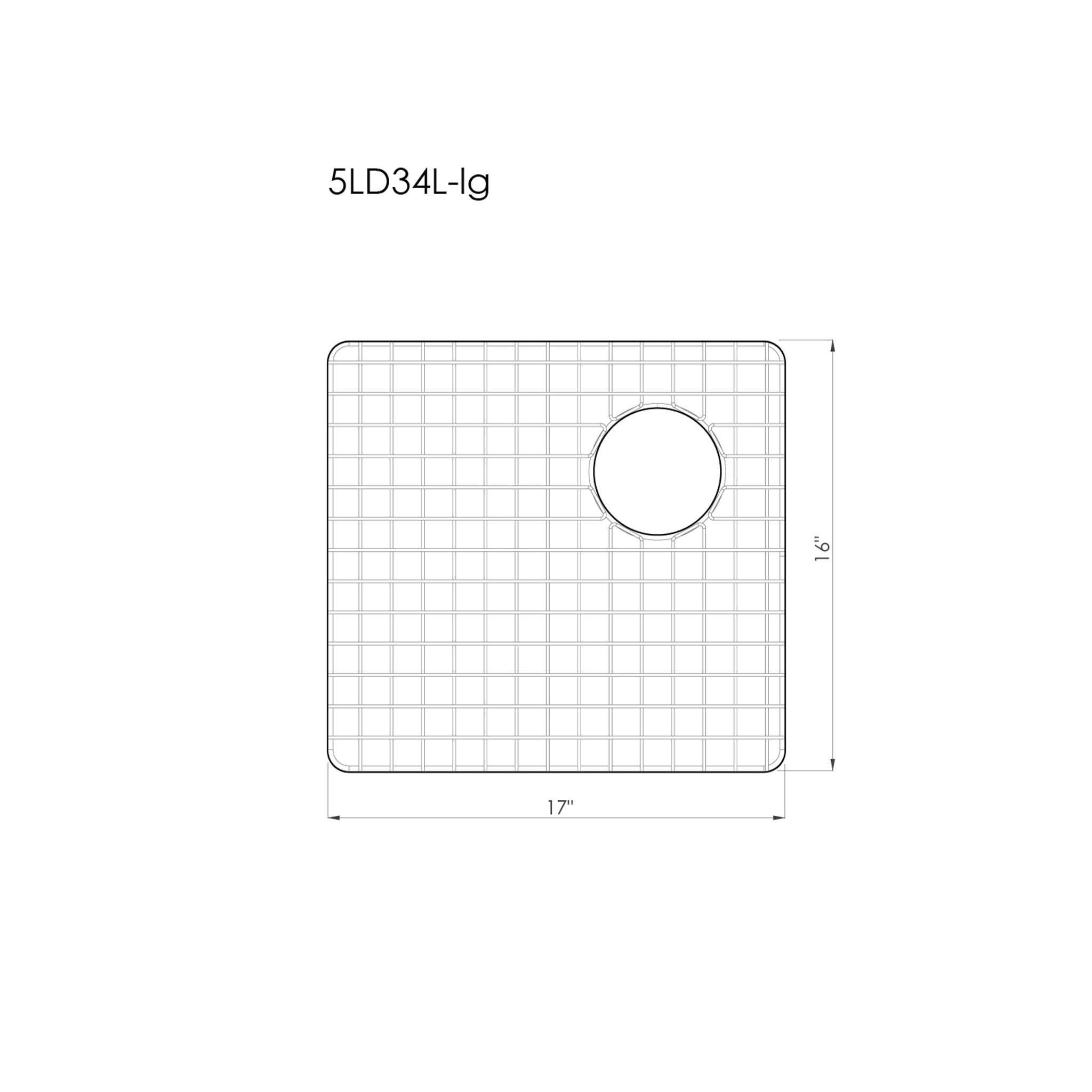 Products GRID - 34" large bowl - stainless steel sink grid