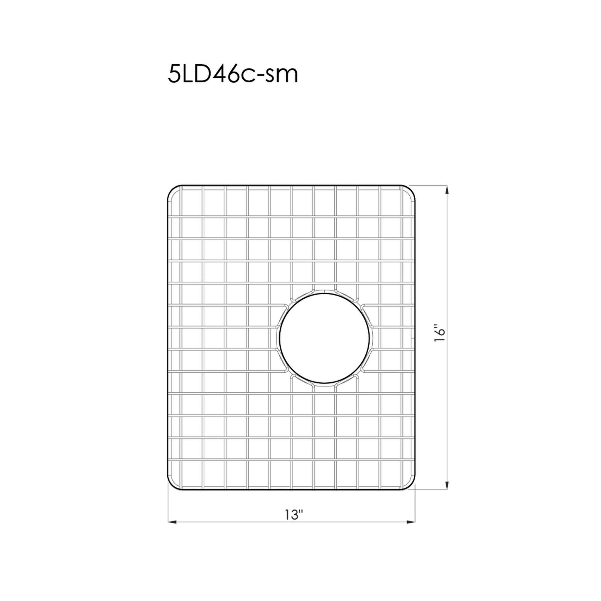 GRID - 46" apron double bowl - small bowl - stainless steel sink grid