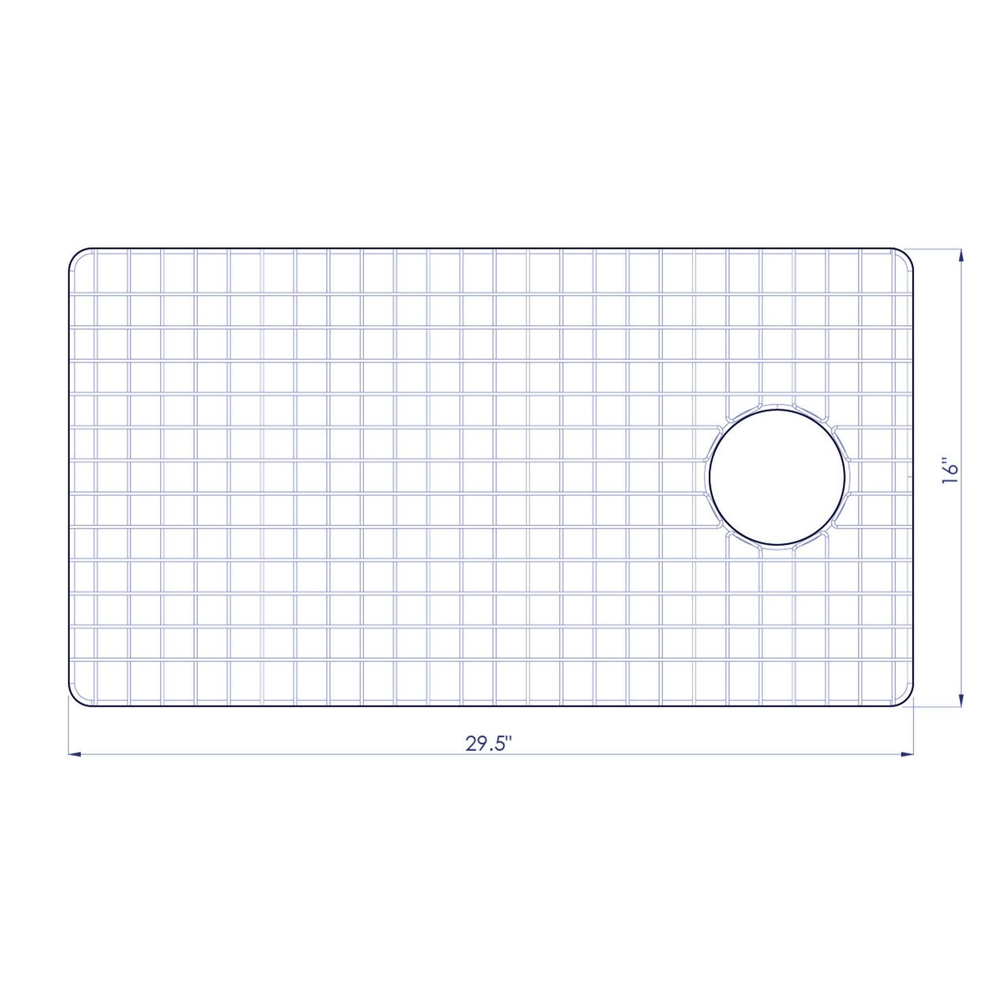 Products GRID - 50" drainboard sink - stainless steel sink grid