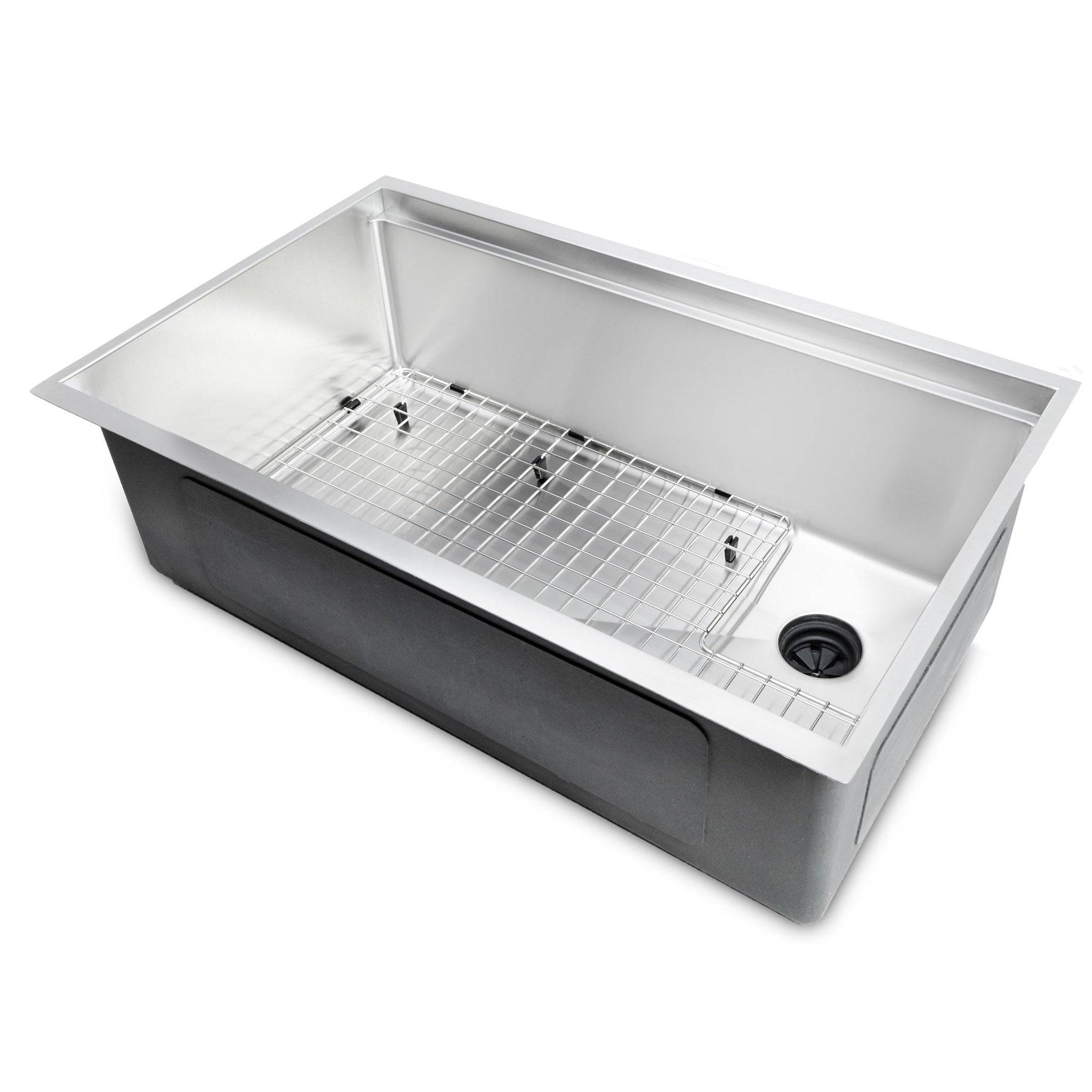 31" stainless steel sink grid - right drain