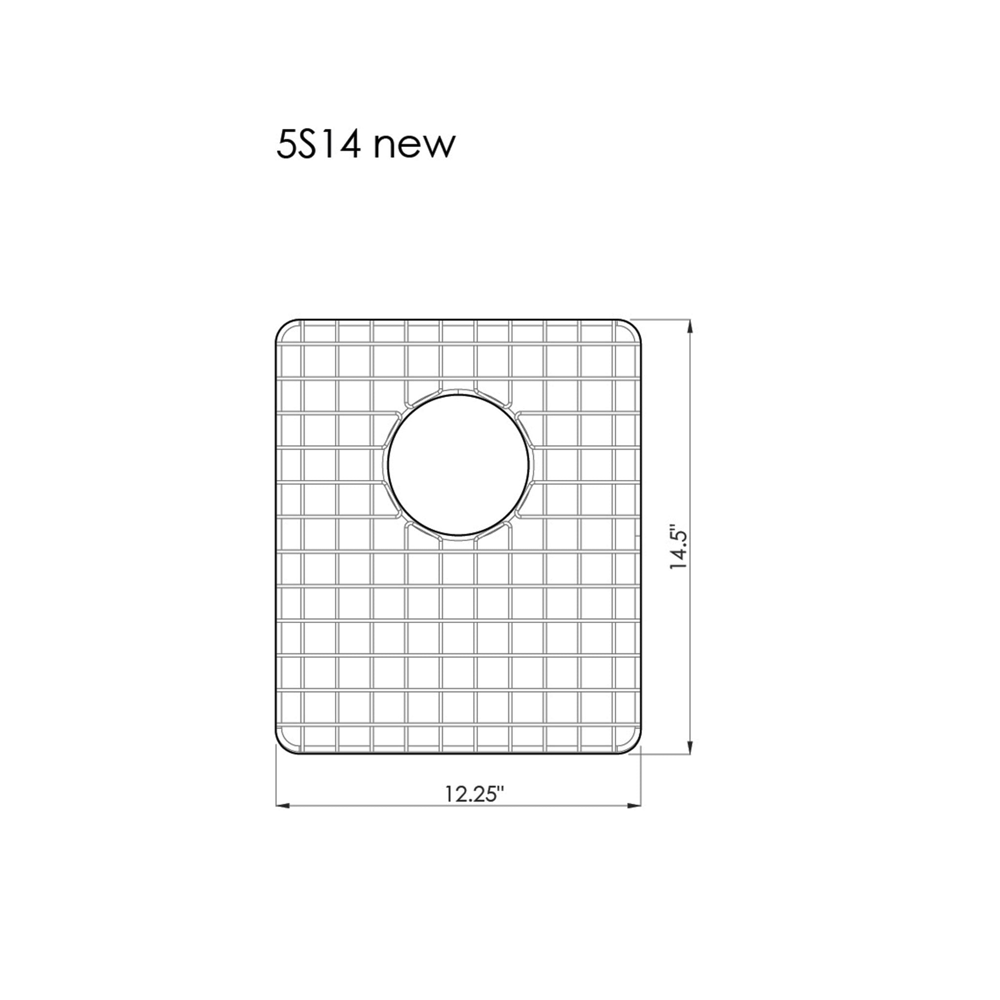 Products GRID - 14" stainless steel sink grid