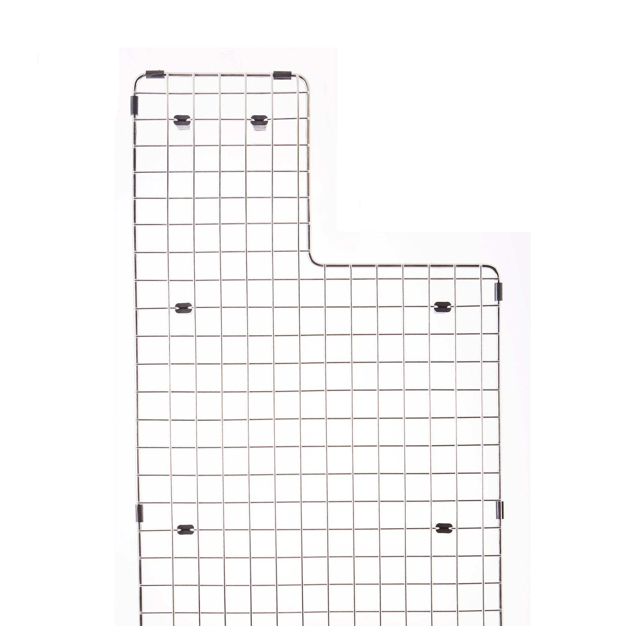 72" double bowl - stainless steel sink grid - left bowl