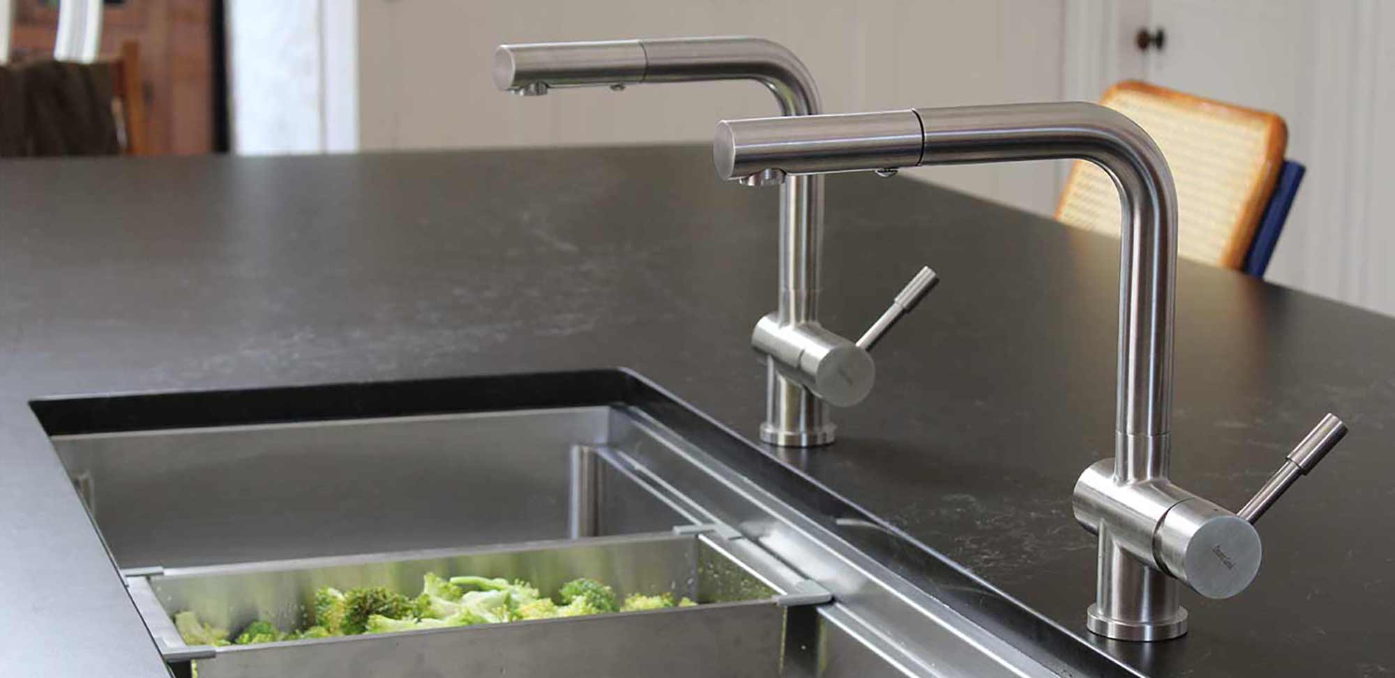 stainless steel kitchen faucets