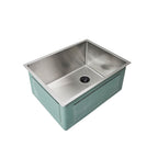 22-inch stainless steel undermount prep sink with a classic single bowl and right offset drain. Made of 16-gauge steel with 1/2-inch radius corners.