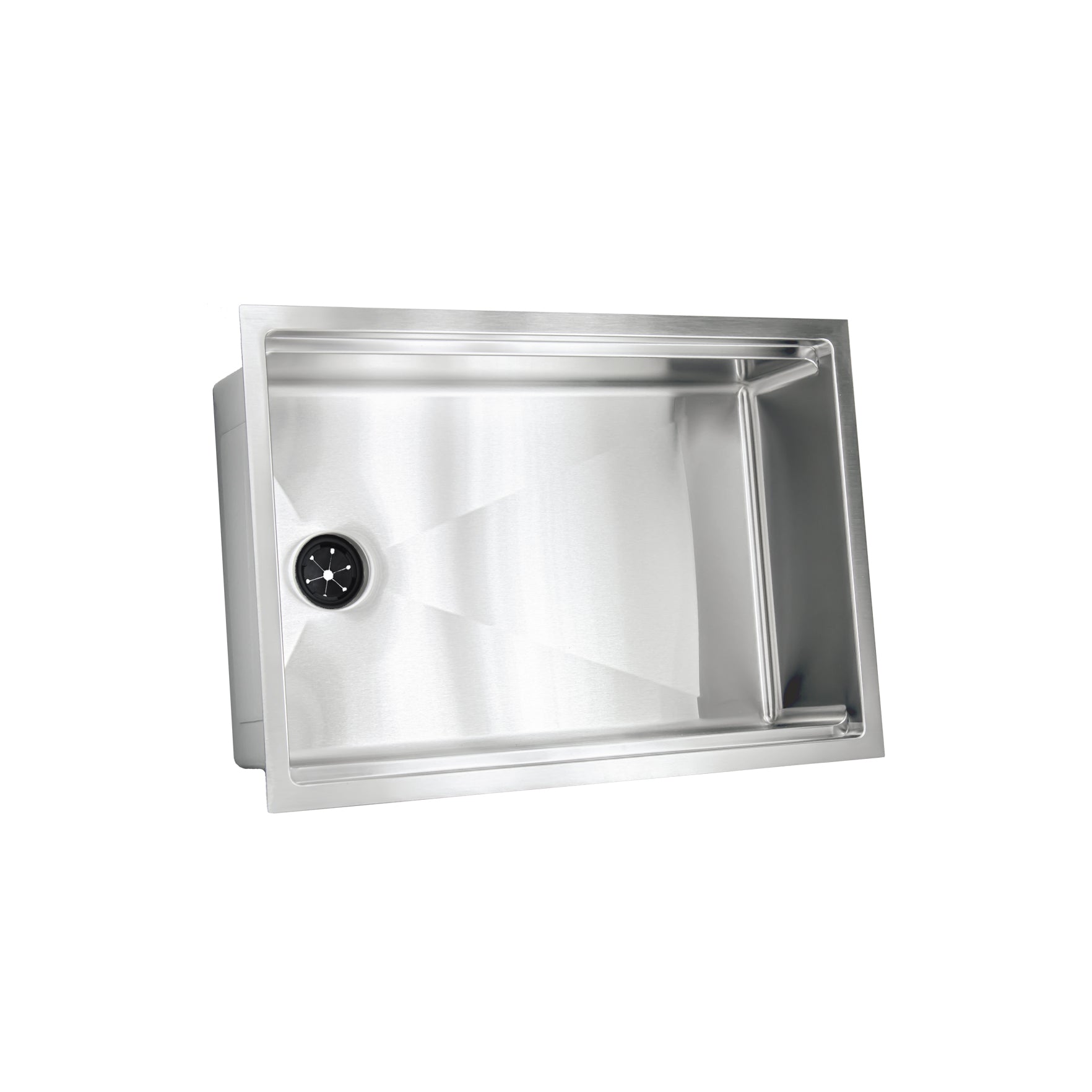 28" Workstation Kitchen Sink - 8" Depth - Single Bowl - Offset Drain - Reversible (5LS28c-8)