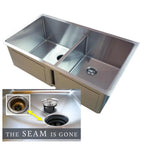 31 inch double bowl undermount stainless steel sink made with quality 16 gauge stainless steel and smart low divider and seamless drain