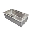 33 inch undermount stainless steel workstation kitchen sink with left drain and ten inch depth for 36 inch cabinet