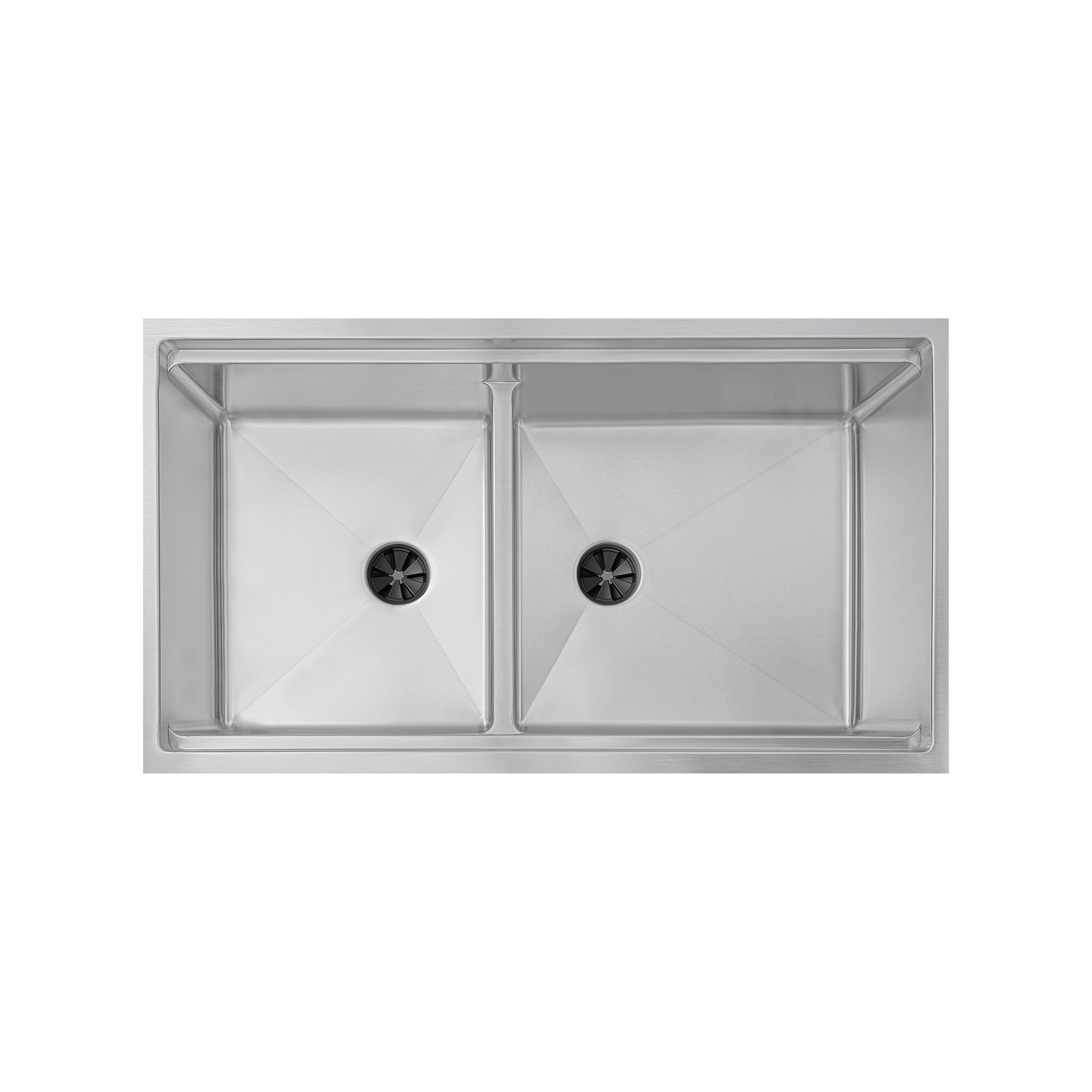 34" Undermount Workstation Sink – 16 Gauge Stainless Steel Double Bowl – Reversible – Seamless Drain (5LD34C)