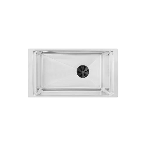10" Undermount Workstation Prep Sink – 16 Gauge Stainless Steel Single Bowl – 8" Deep – Seamless Drain (5LS10-8)