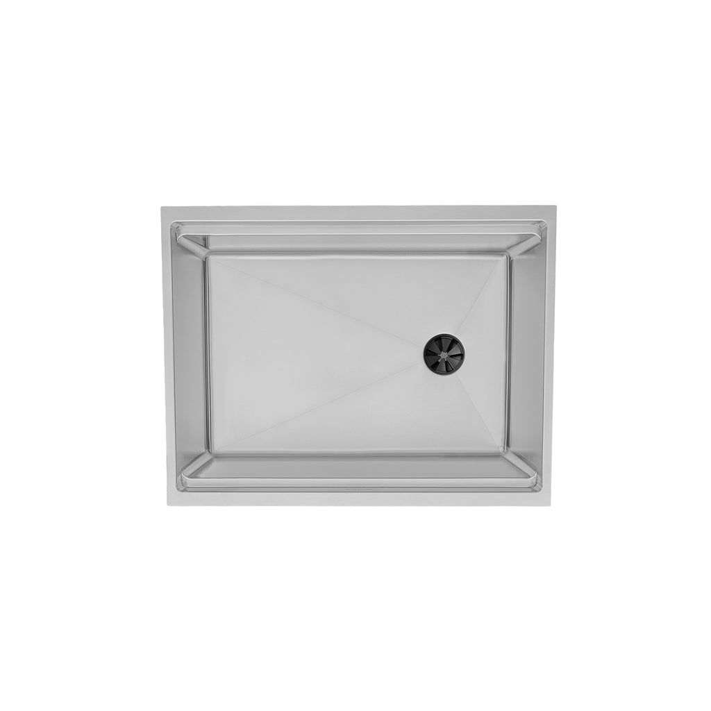 26" Undermount Workstation Sink – 16 Gauge Stainless Steel Single Bowl – 10" Deep – Reversible – Seamless Drain (5LS26c-10)