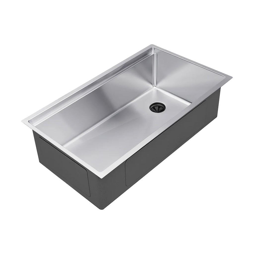 31" Workstation Kitchen Sink - 10" Depth - Single Bowl - Offset Drain - Reversible (5LS31C-10)