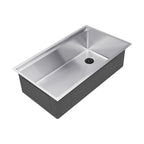 31" Workstation Kitchen Sink - 10" Depth - Single Bowl - Offset Drain - Reversible (5LS31C-10)