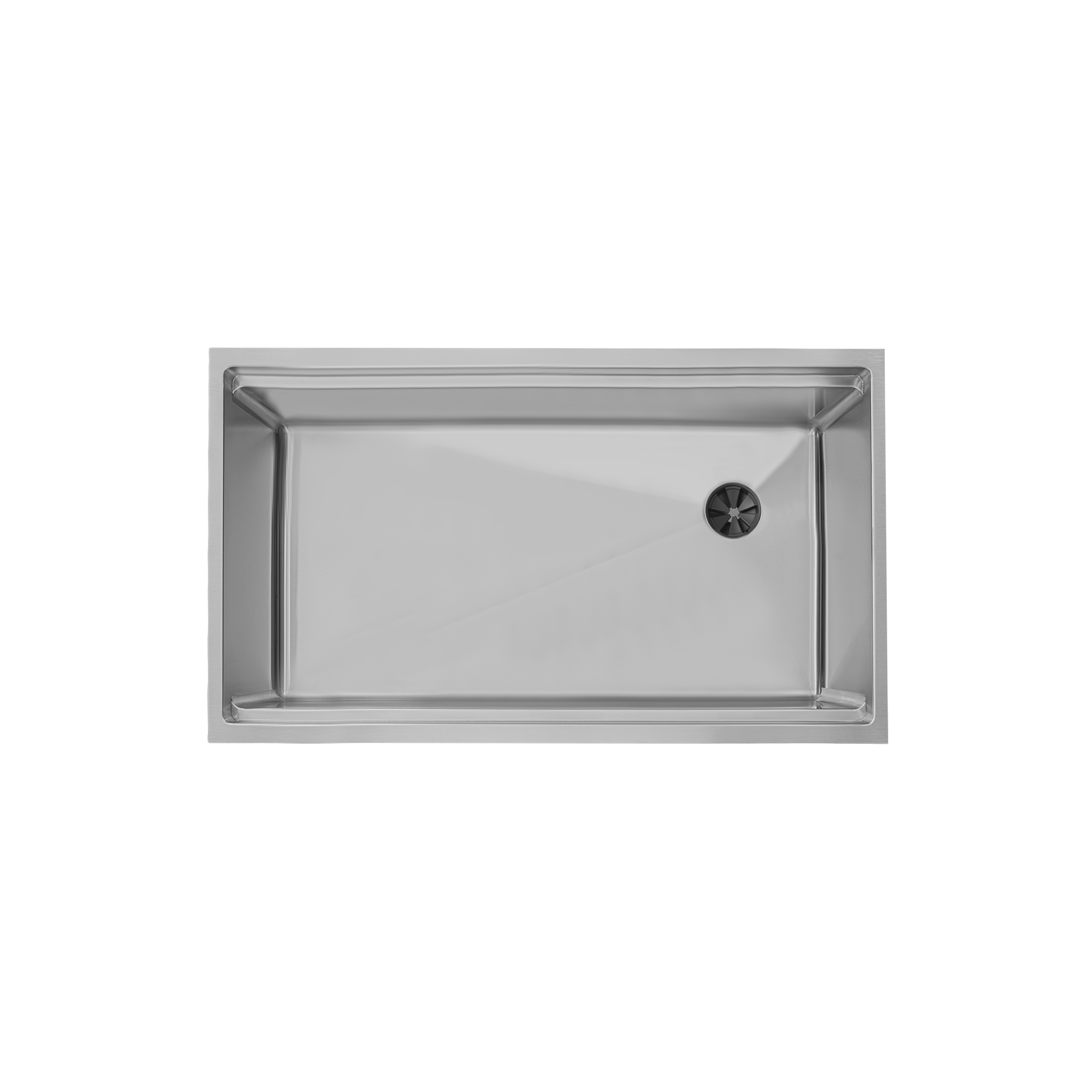 33" Undermount Workstation Sink – 16 Gauge Stainless Steel Single Bowl – Offset Drain Right – Seamless Drain (5LS33R)