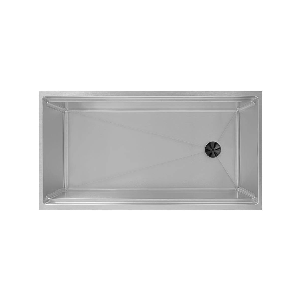 37" Undermount Workstation Sink – 16 Gauge Stainless Steel Single Bowl – 10" Deep – Reversible – Seamless Drain (5LS37c-10)