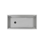 40" Undermount Workstation Sink – 16 Gauge Stainless Steel Single Bowl – Reversible Offset Drain – Seamless Drain (5LS40c)