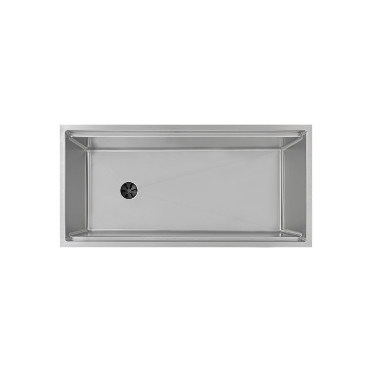 40" Undermount Workstation Sink – 16 Gauge Stainless Steel Single Bowl – Reversible Offset Drain – Seamless Drain (5LS40c)