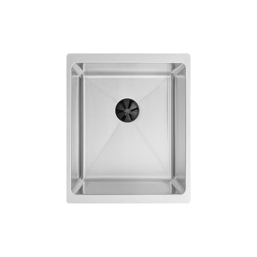 14" Undermount Bar Sink – 16 Gauge Stainless Steel Single Bowl – 9" Deep – Center Drain – Seamless Drain (5S14-9)