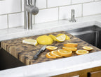 In Use Workstation End Grain Cutting Board