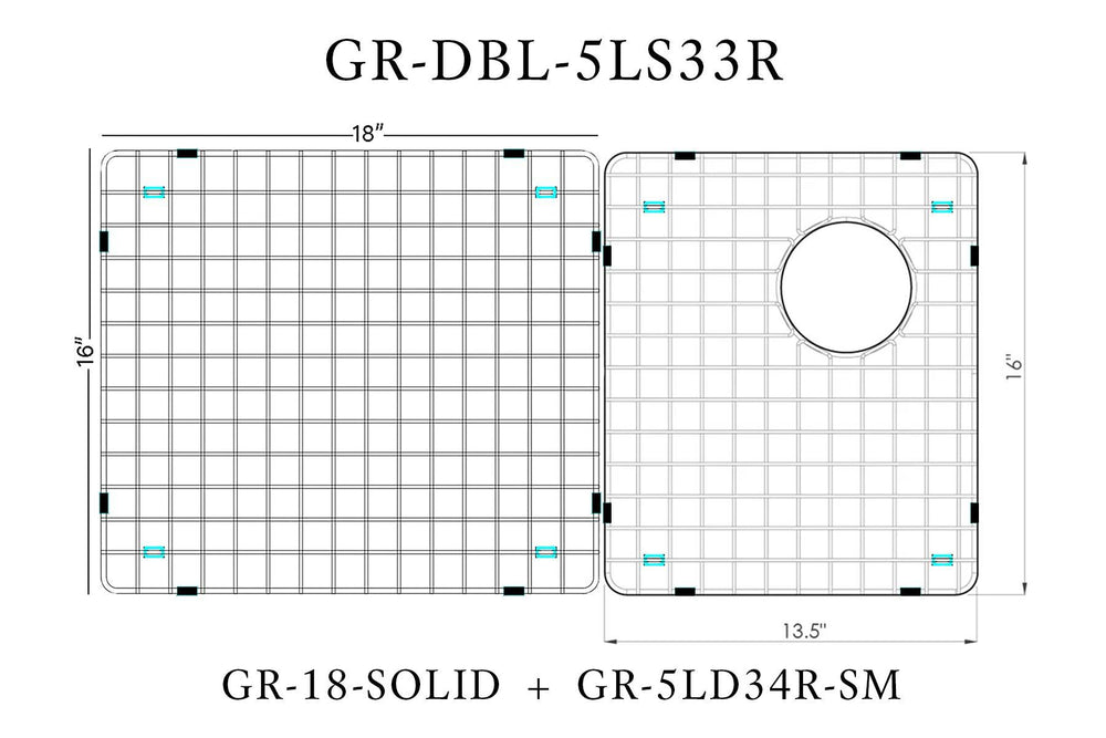 Double Grid for Sink Model 5LS33R (GRDBL5LS33R)