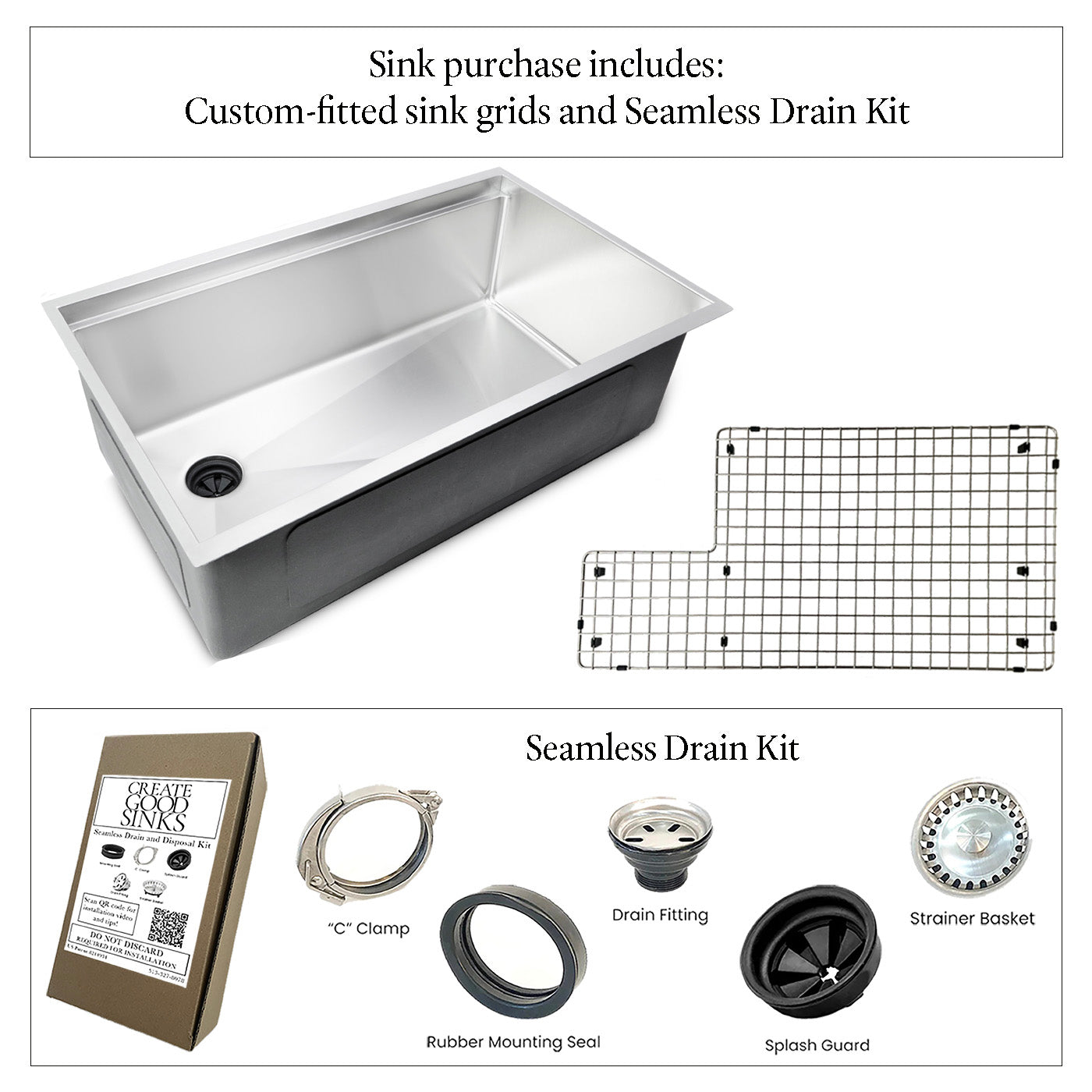 31" Workstation Kitchen Sink - Single Bowl - Offset Drain Left (5LS31L)