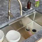 37" Undermount Workstation Sink – 16 Gauge Stainless Steel Single Bowl – 10" Deep – Reversible – Seamless Drain (5LS37c-10)