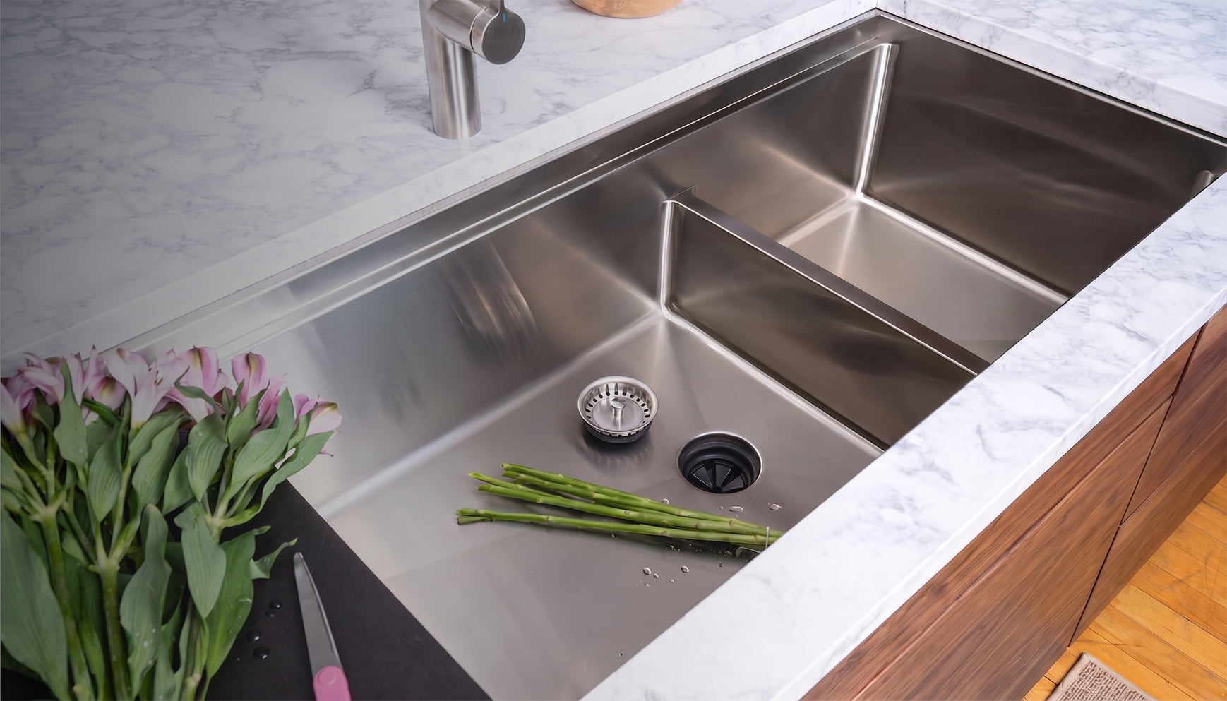 Create Good Sinks stainless steel workstation kitchen sink video