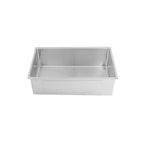 Front view of 31-inch undermount stainless steel kitchen sink with a seamless single bowl and durable 16-gauge construction.