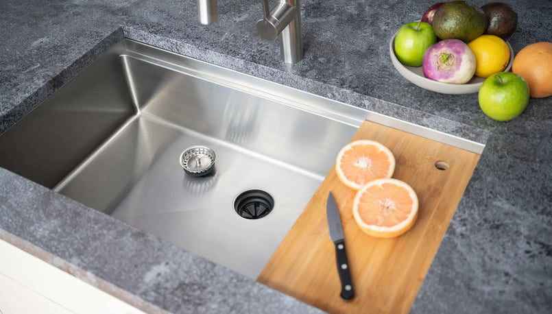 workstation kitchen sink in island