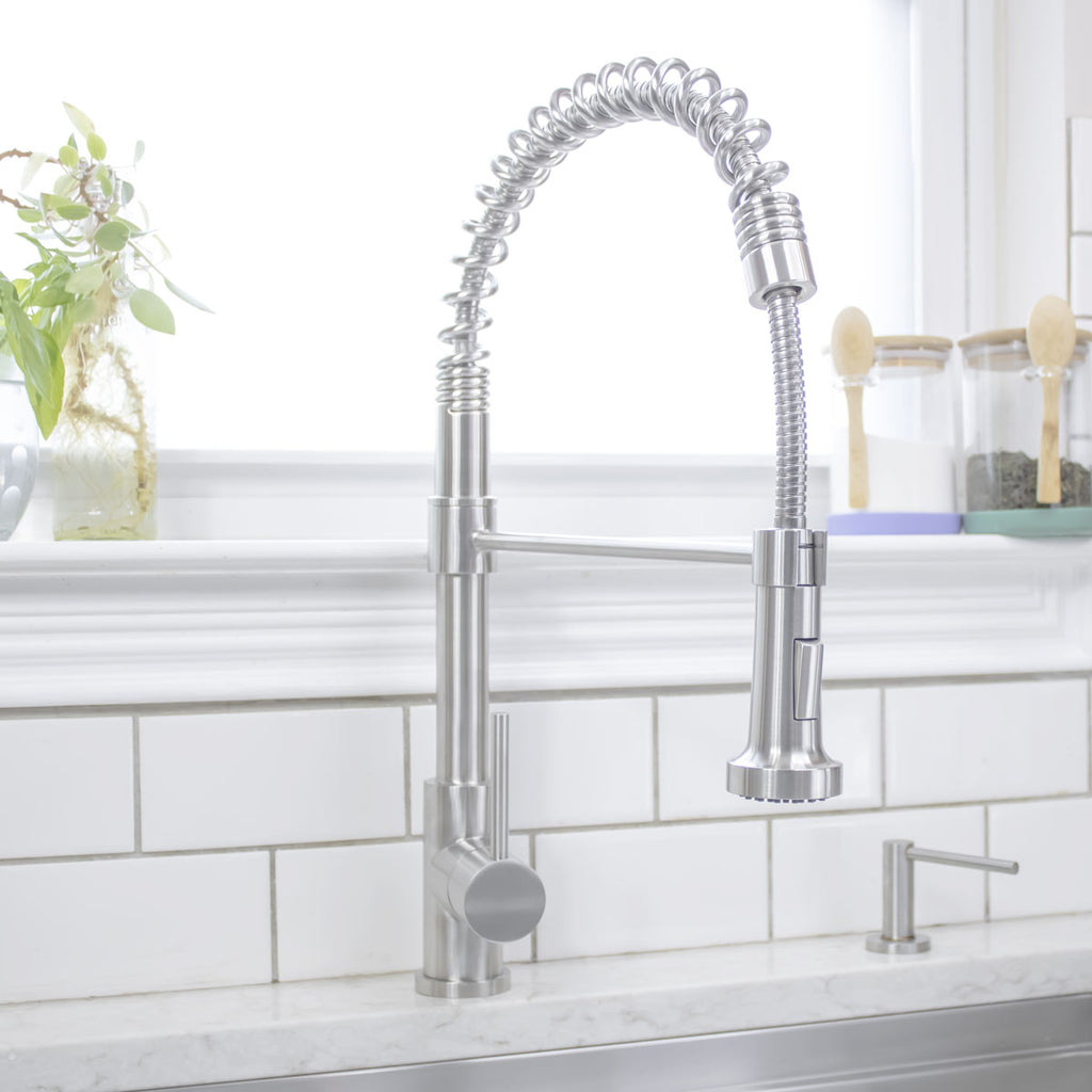 Ceramic Disc 304 Brushed Finish Faucet