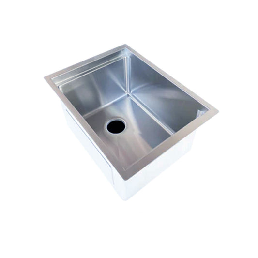 15 inch Stainless Steel Undermount Workstation Kitchen Sink with patented seamless drain and half inch radius corners for easy cleaning