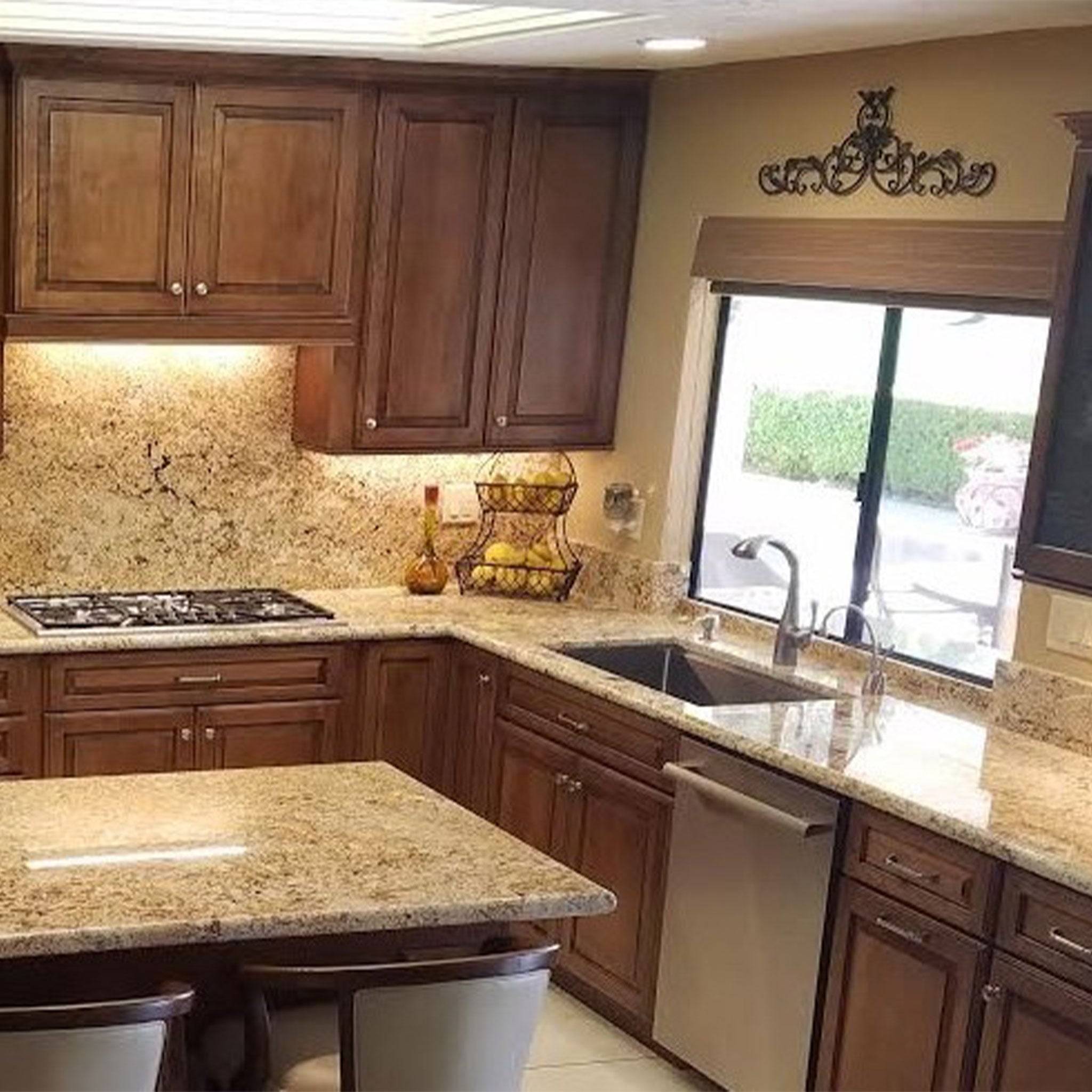 Client's Install Photo of Create Good Sinks' 34" Kitchen Sink