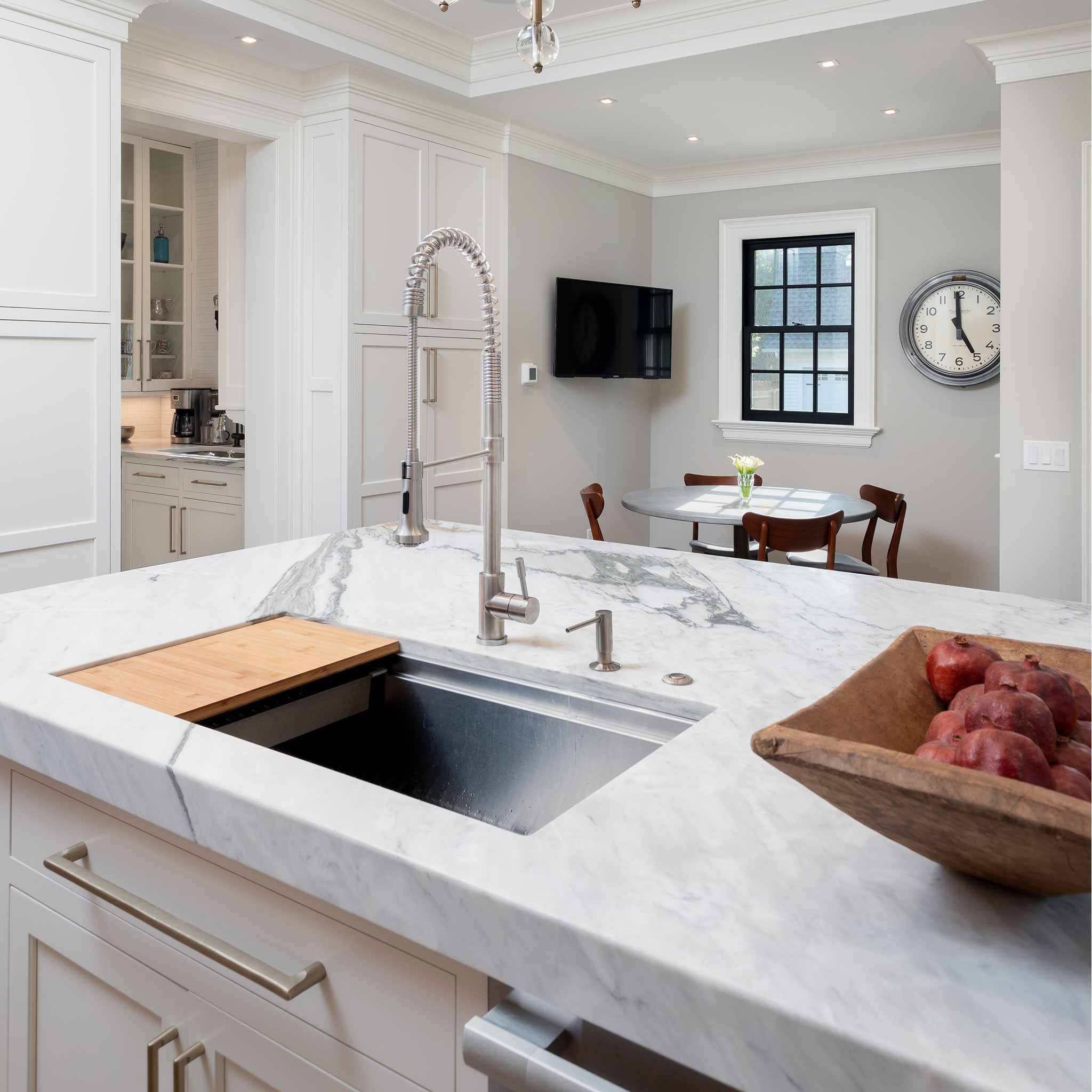 Large undermount kitchen sink with double ledge accessories in 37" single bowl kitchen sink