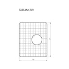 GRID - 46" double bowl - small bowl - stainless steel sink grid
