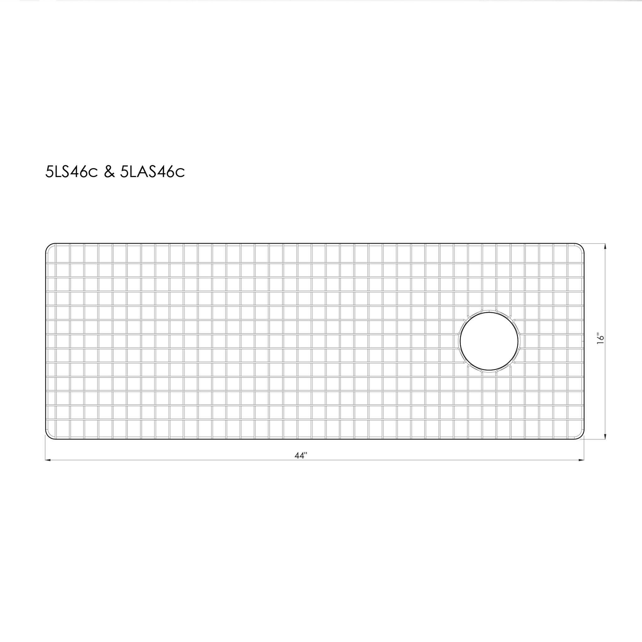 GRID - 46" stainless steel sink grid - reversible