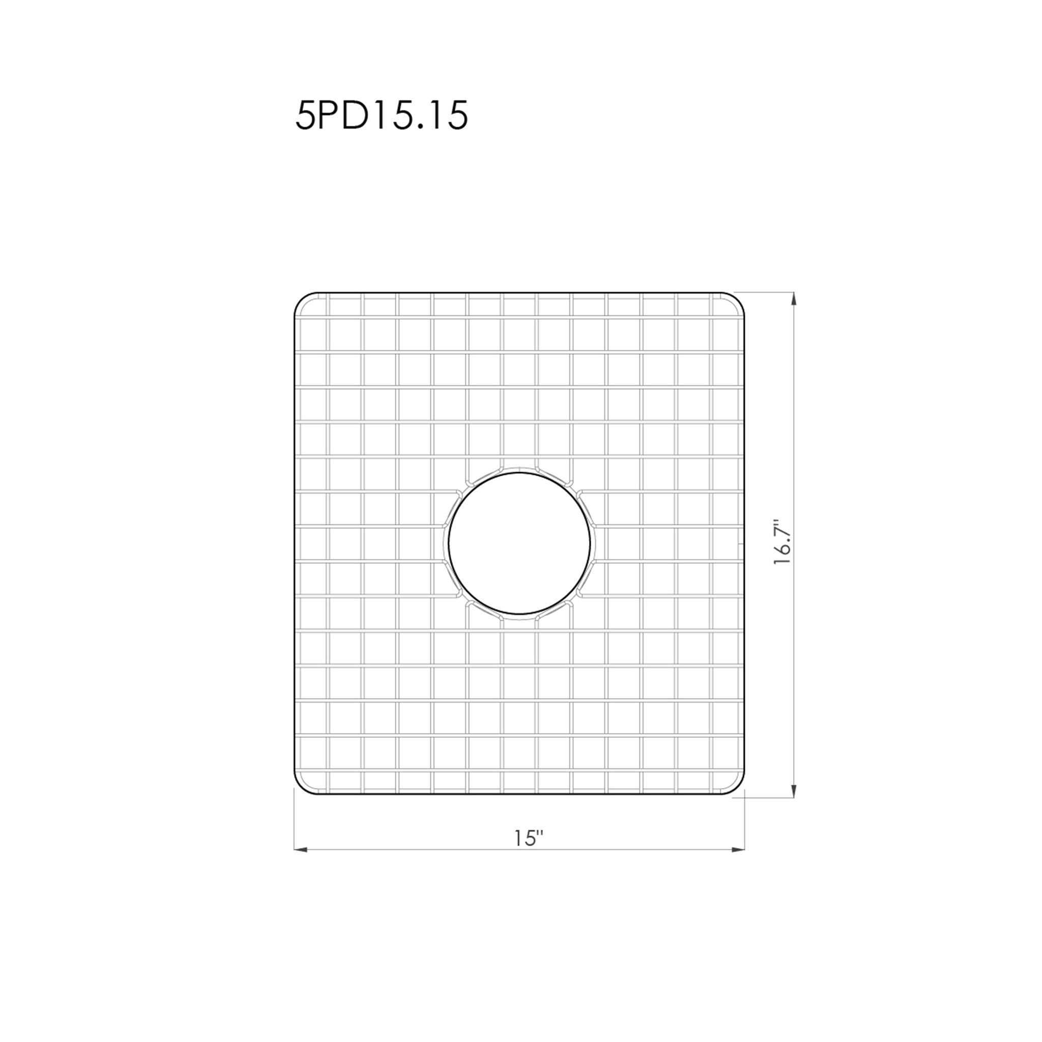 GRID - 50" drain board sink - stainless steel sink grid