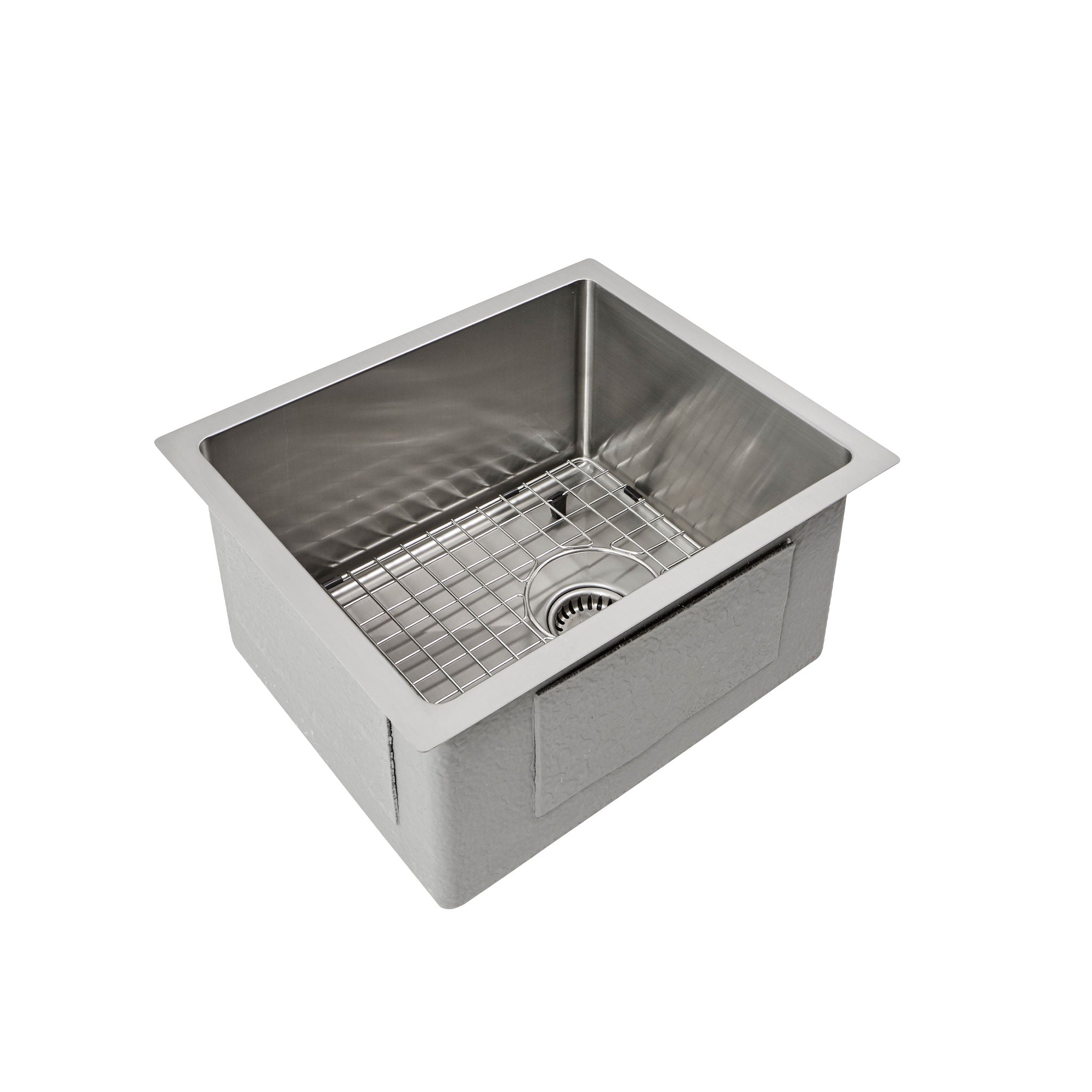 14" Stainless Steel Prep Sink,  Single Bowl, Stainless SInk, Create Good Sinks, Grid,