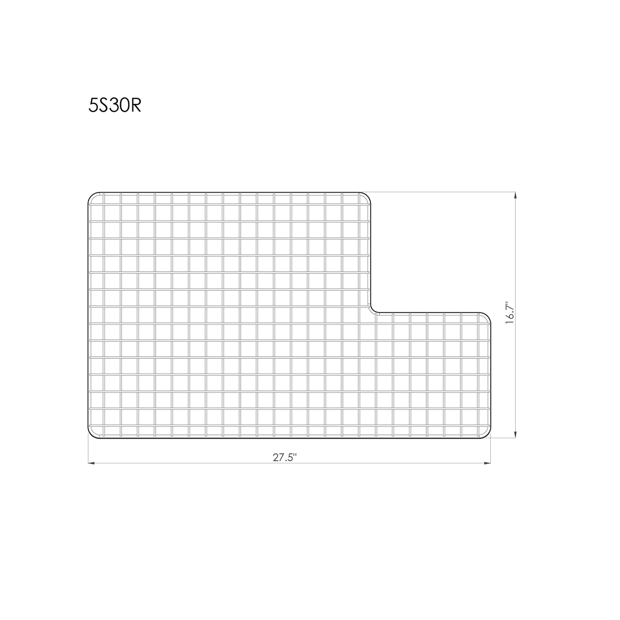 Products GRID - 30" stainless steel sink grid