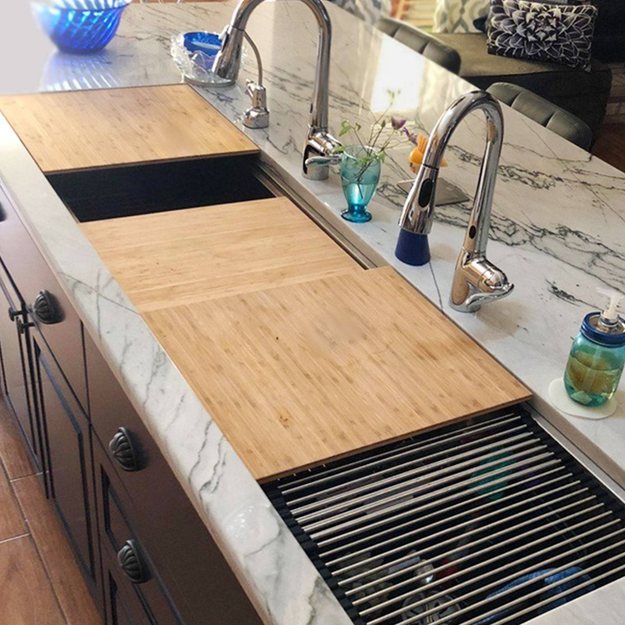 Workstation Sink Accessory - 18" Bamboo Cutting Board