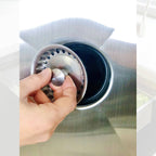 stainless steel strainer basket and sink plug for create good sinks seamless drain