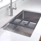 3 bowl serving set in matte black workstation sink accessory