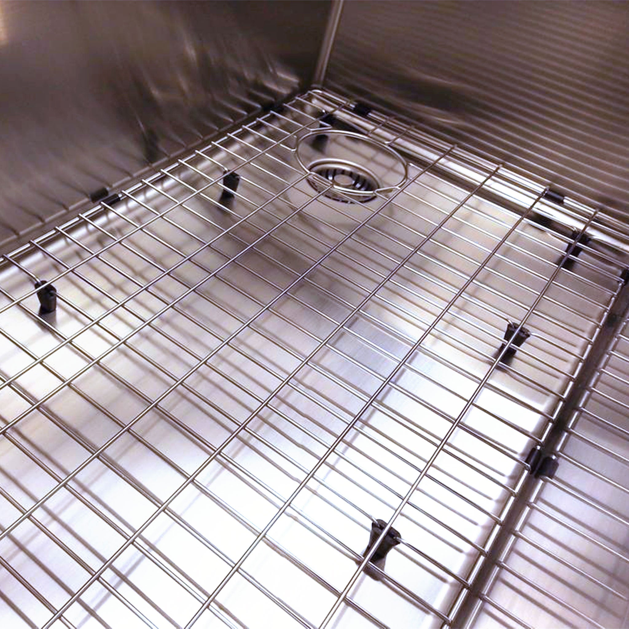 GRID Apron 37" stainless steel sink grid - right drain