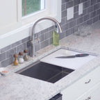 15 inch dishwasher safe white cutting board for workstation sink from Create Good Sinks