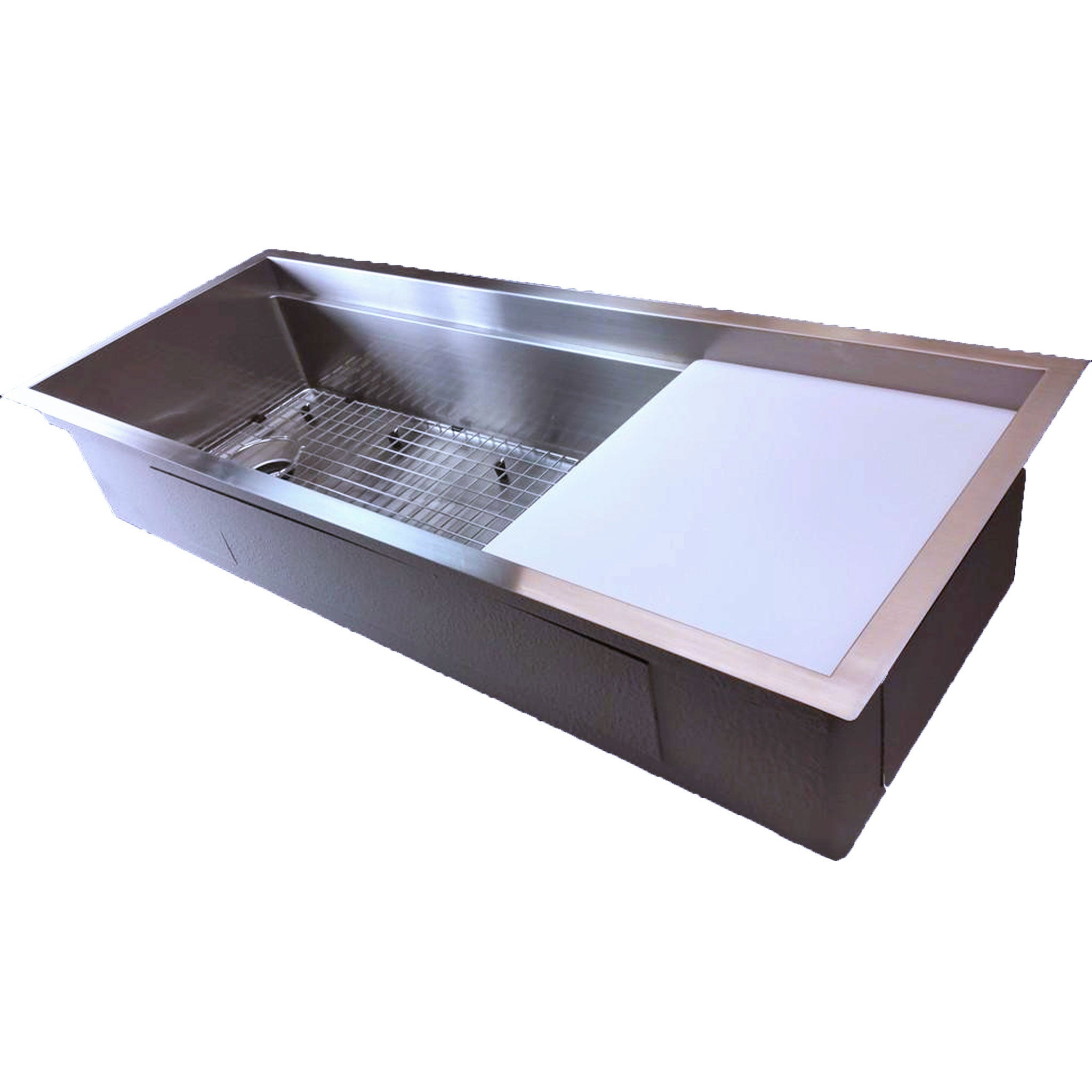 GRID - 56" stainless steel sink grid - offset - reversible