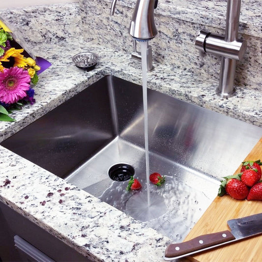 32" Undermount Stainless Steel Sink, offset drain, Kitchen Sink, Stainless Steel Sink, Stainless Sink, Create Good Sinks;