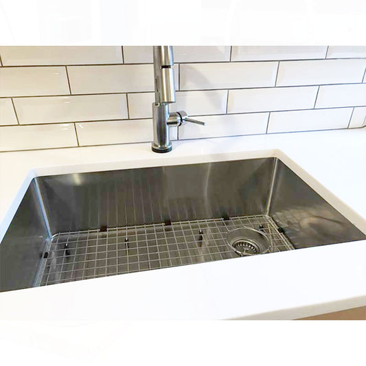 kitchen sink; undermount; 30 inch sink; offset drain; Stainless Steel Sink, Stainless Sink, Create Good Sinks, Single Bowl, Offset Drain Right,